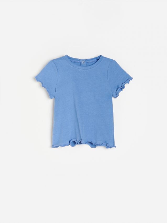 T-shirt z falbankami - hyacinth - 4216D-54X - RESERVED