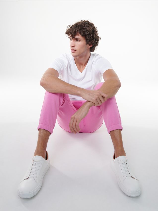 Pantalon de survêtement slim - mauve - RESERVED