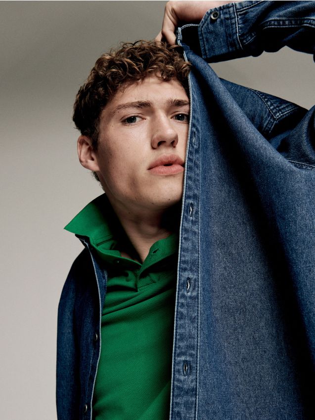 Denim Hemdjacke - blau - RESERVED