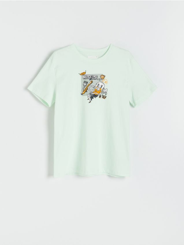 T-shirt - BLEG GRØN - RESERVED
