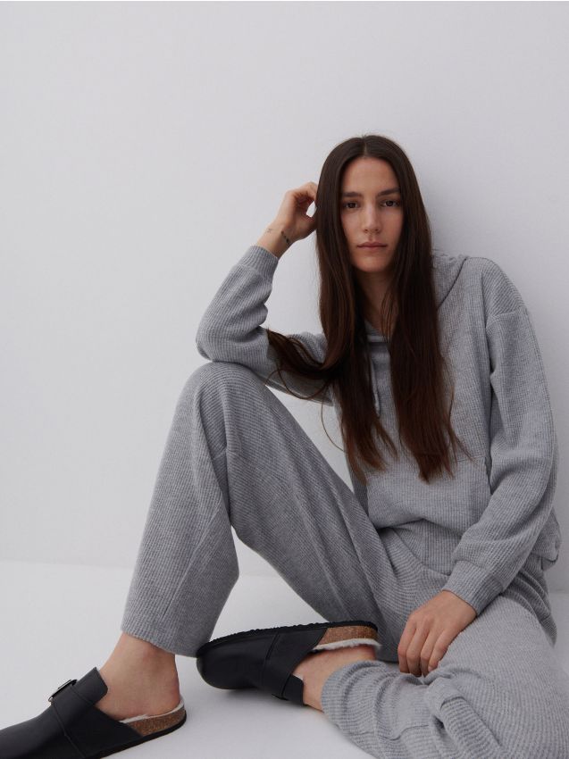 Толстовка с капюшоном - light grey - 5044C-09M - RESERVED