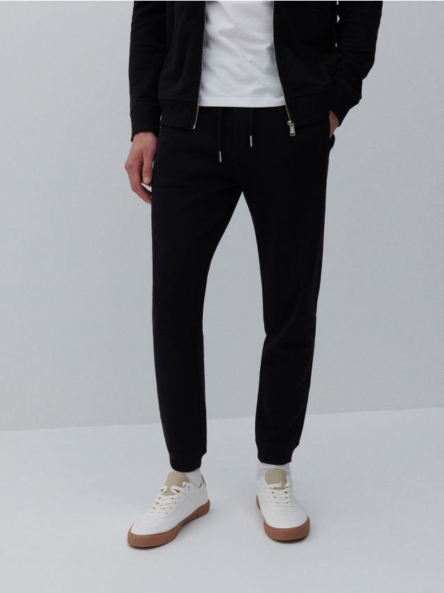 Spodnie dresowe slim fit - czarny - 6012H-99X - RESERVED