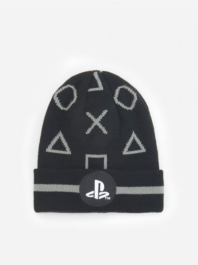 Žerzejová čepice Playstation - černý - 6050E-99X - RESERVED