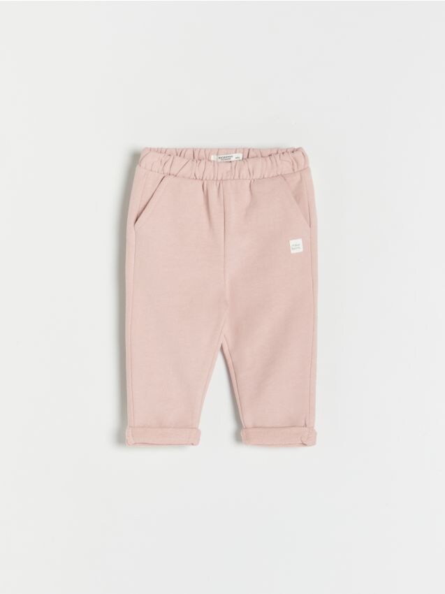 Sweatpants with appliqué - dusty rose - 6217G-39X - RESERVED