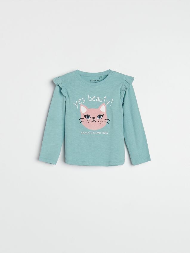 BABIES` BLOUSE - светло-бирюзовый - 6715G-60X - RESERVED