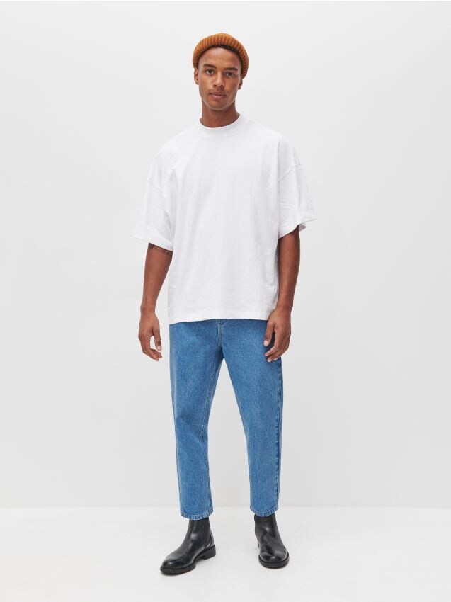 Relaxed design unisex jeans - beige - 11546-BBB - RESERVED