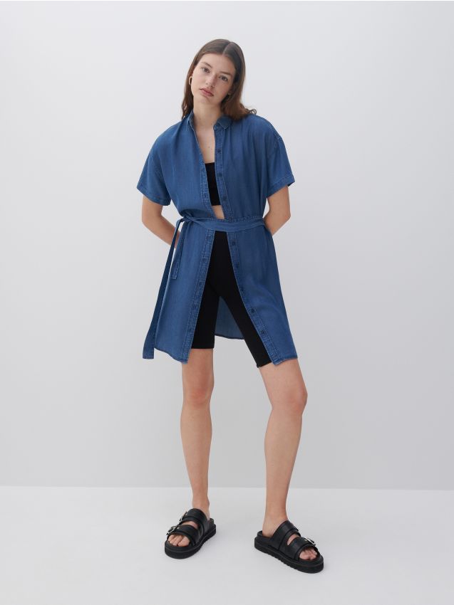 Šaty z Tencel™ Lyocellu - tmavomodrá - 6804B-59J - RESERVED