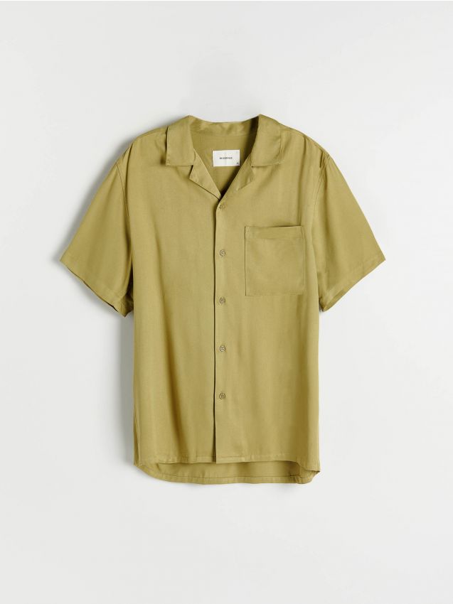 Koszula Comfort fit z EcoVero™ - yellow green - 7005H-71X - RESERVED