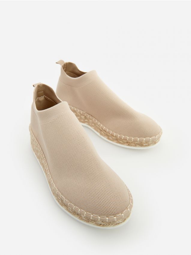 Espadrilky na ploch platform - tlov - 7384E-02X - RESERVED