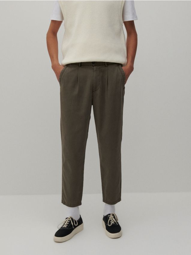 MEN`S TROUSERS - пыльный зеленый - 8391H-97X - RESERVED