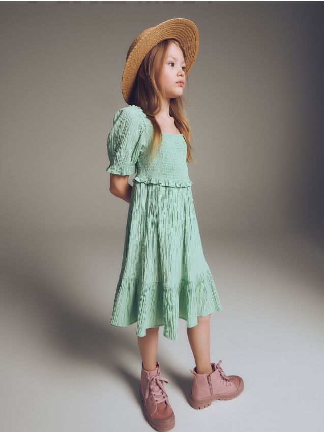 Robes Midi - vert pâle - RESERVED