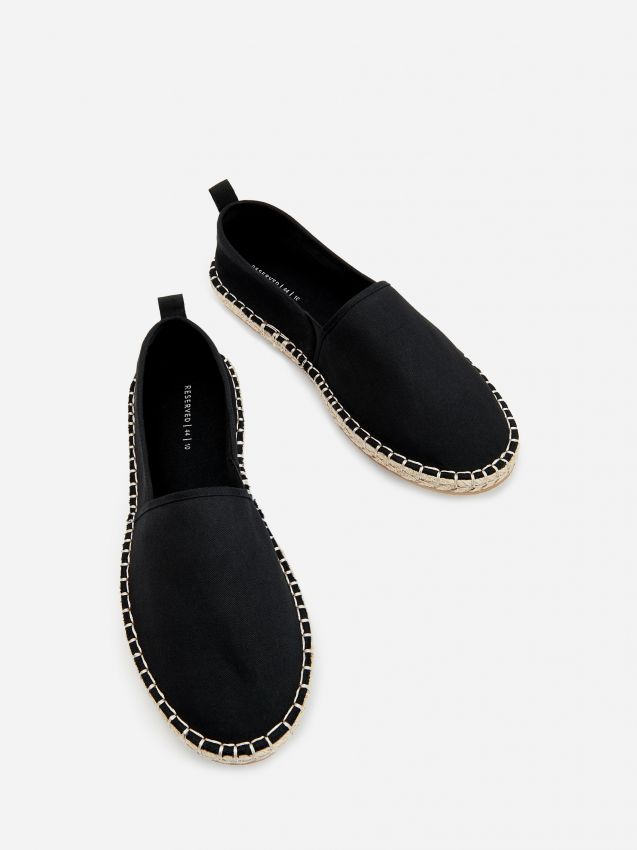 Pamut espadryle - fekete - UX092-99X - RESERVED
