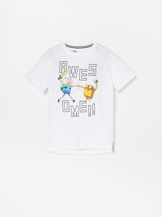 Футболка Adventure Time x Minecraft - білий - WO136-00X - RESERVED