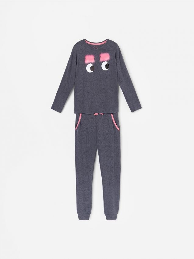 Girls` pyjama - navy - WR737-59X - RESERVED