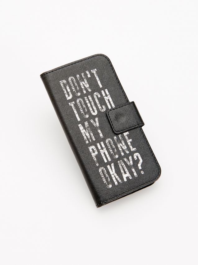 Etui na telefon iPhone 6, 7, 8 - czarny - WU677-99X - RESERVED
