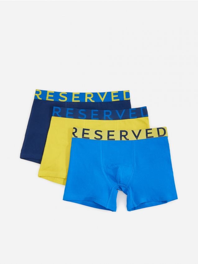 Bawełniane bokserki 3 pack - zielony - XB891-71X - RESERVED