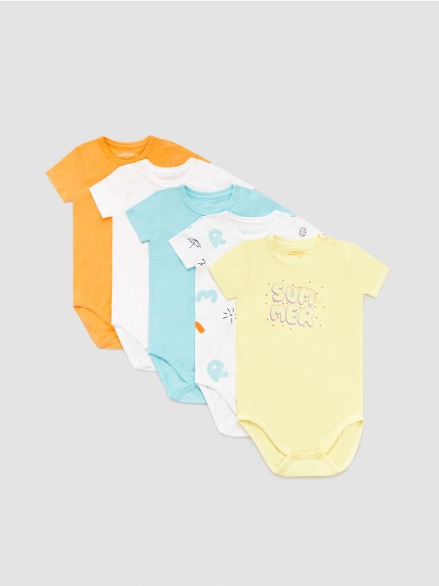 Organic cotton body 5 pack - white - XG992-00X - RESERVED