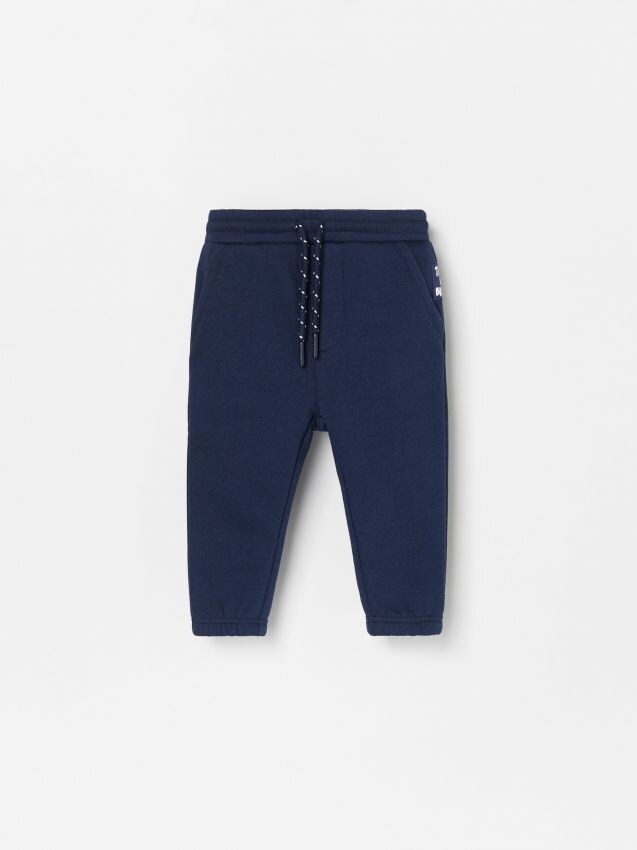 Joggers with decorative drawstrings - navy - XH720-59X - RESERVED