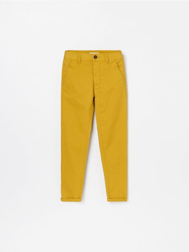 Spodnie typu chino - żółty - XH731-18X - RESERVED