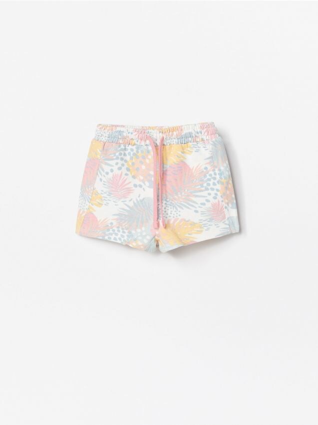Patterned sweat shorts - multicolor - XH927-MLC - RESERVED