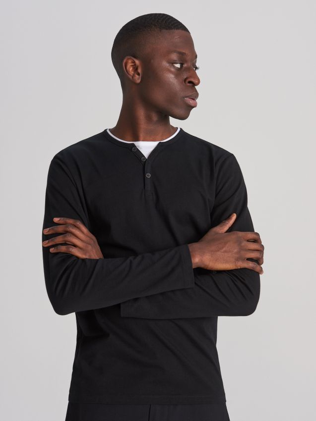 Camiseta de algodón - Negro - XK775-99X - RESERVED