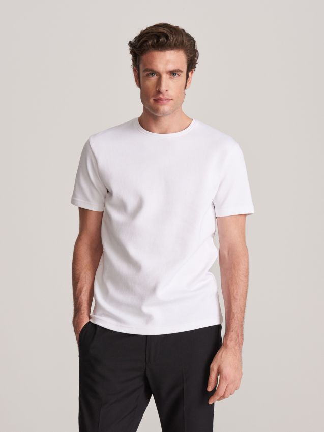 Men`s t-shirt - white - XK848-00X - RESERVED