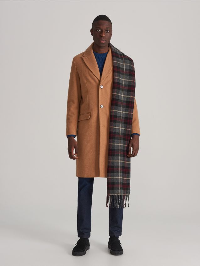 Checked scarf - multicolor - XL160-MLC - RESERVED