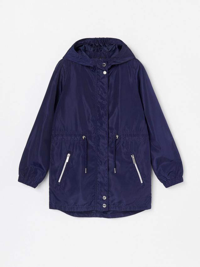 Bunda parka s kapucí - tmavomodrá - XL249-59X - RESERVED