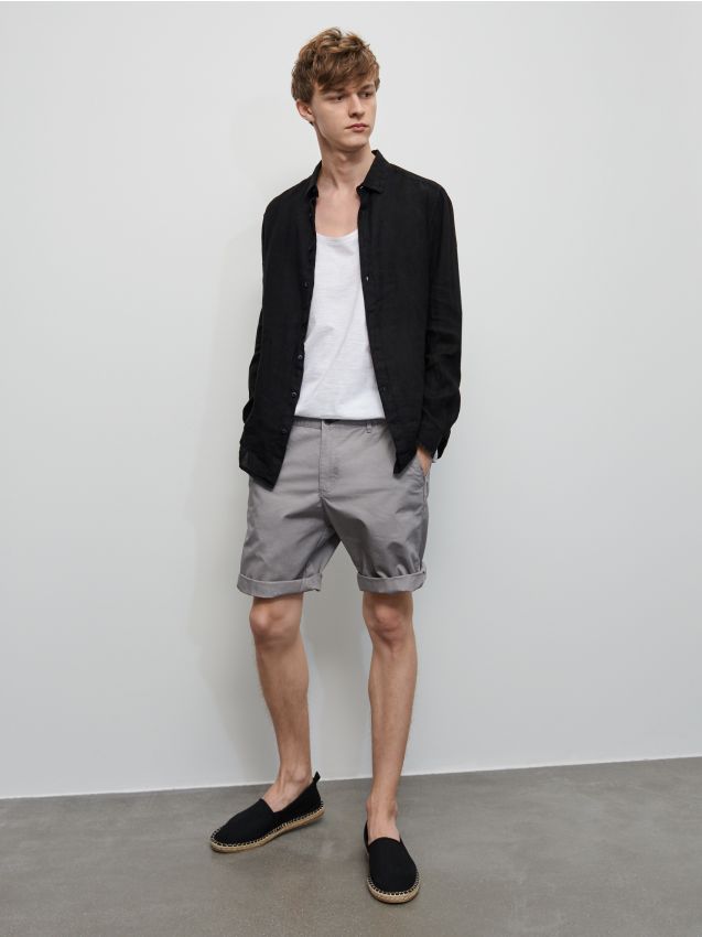 Pantaloncini semplici - Grigio - XL890-09X - RESERVED