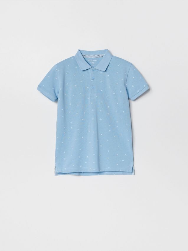 Maglietta polo per ragazzi - Blu - XM061-05X - RESERVED