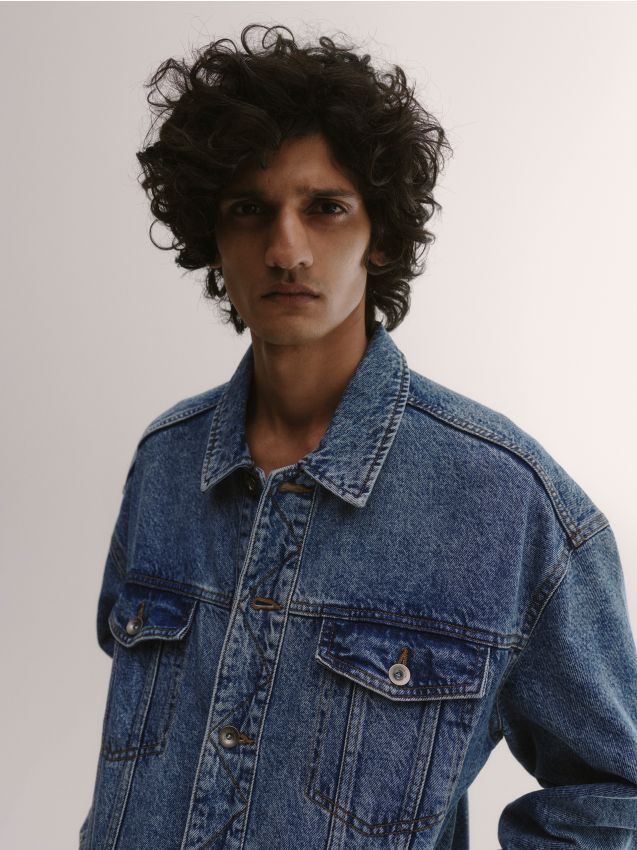 Veste en denim - Bleu - XN145-55J - RESERVED