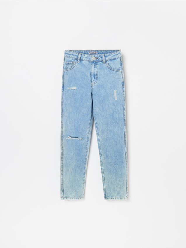 Джинси mom fit - синій - XN866-50J - RESERVED