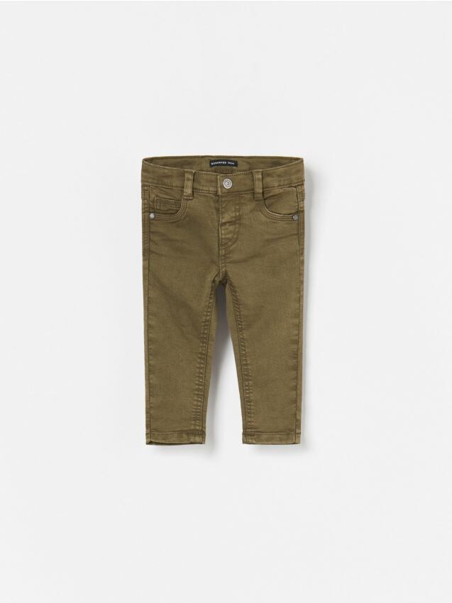 Stretch fabric trousers - green - XP118-87X - RESERVED