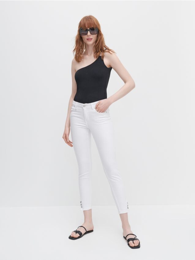 Blugi slim - alb - XQ379-00J - RESERVED
