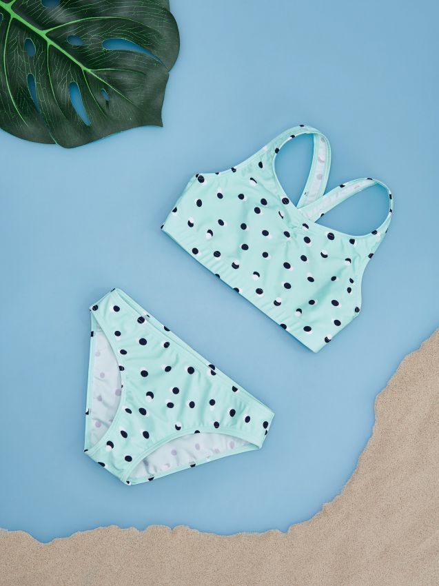 Two piece swimsuit - turquoise - XR504-56X - RESERVED