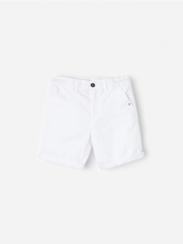 Bermuda in cotone - Bianco - XT049-00X - RESERVED