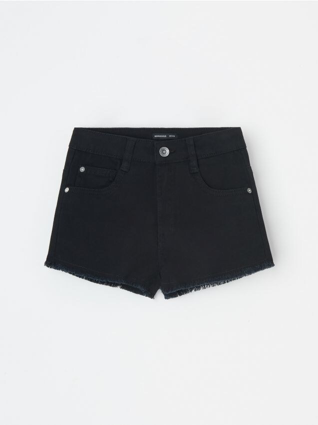 Cotton shorts - black - XT748-99X - RESERVED