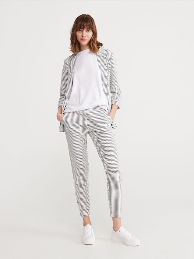Knitted trousers - multicolor - XU776-MLC - RESERVED