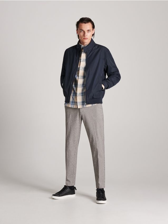 Jacke mit Stehkragen - marineblau - XV930-59X - RESERVED