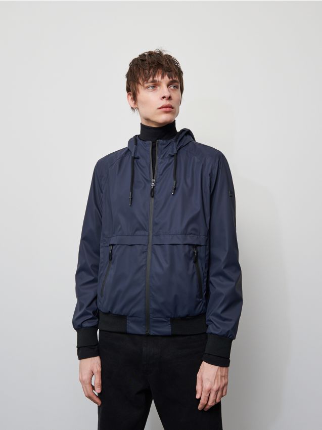Hooded jacket - navy - XV937-59X - RESERVED