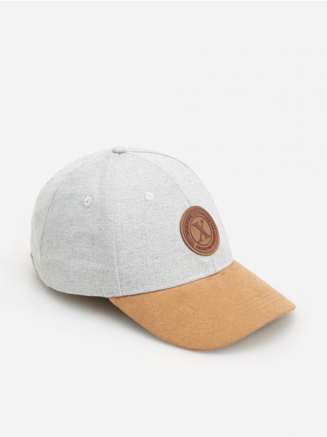 Men`s peaked cap - grey - XW843-09M - RESERVED