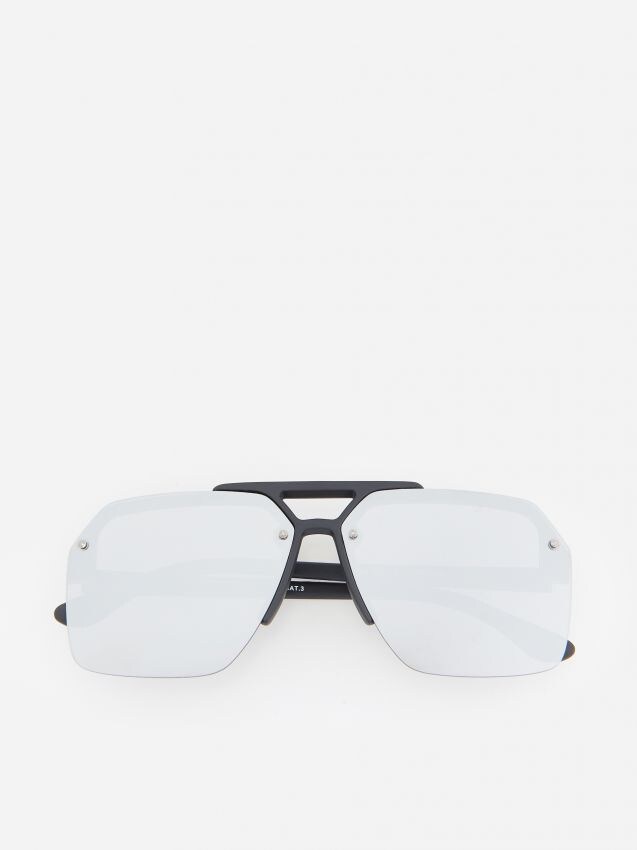 Men`s sunglasses - silver - XW997-SLV - RESERVED