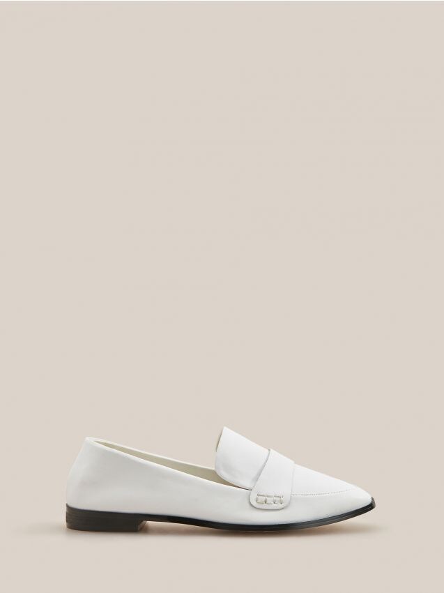 Mocassins en cuir - Blanc - XY125-00X - RESERVED