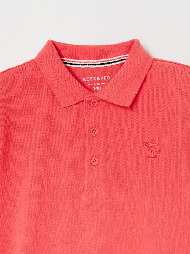 Boys` polo - orange - XY708-32X - RESERVED
