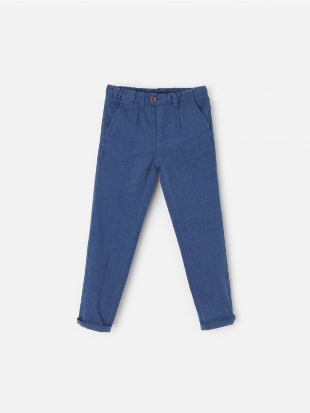 Boys` trousers - navy - XZ598-59X - RESERVED