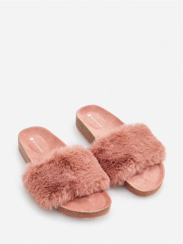 Furry sandals - red - XZ697-29X - RESERVED