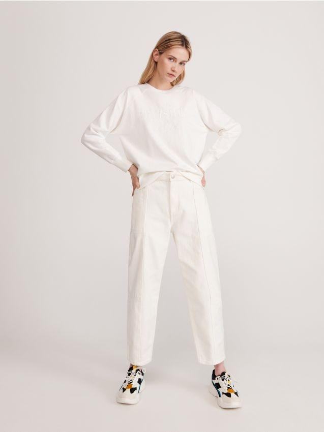 Ladies` jogging top - ivory - YA414-01X - RESERVED