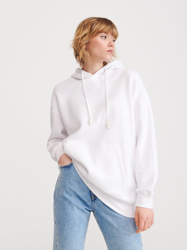 Hoodie - white - YA425-00X - RESERVED