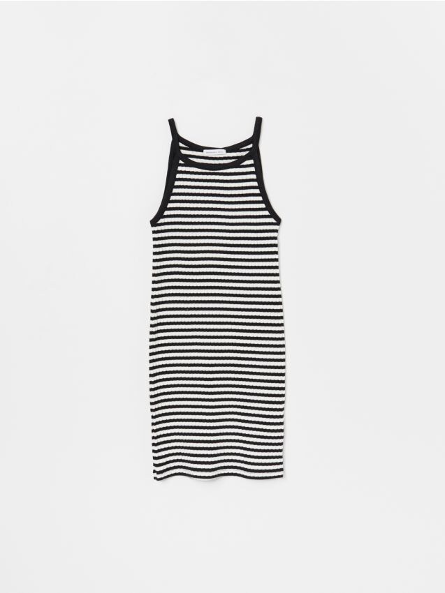 Vestito a canottiera in jersey - Grigio - YB328-90X - RESERVED