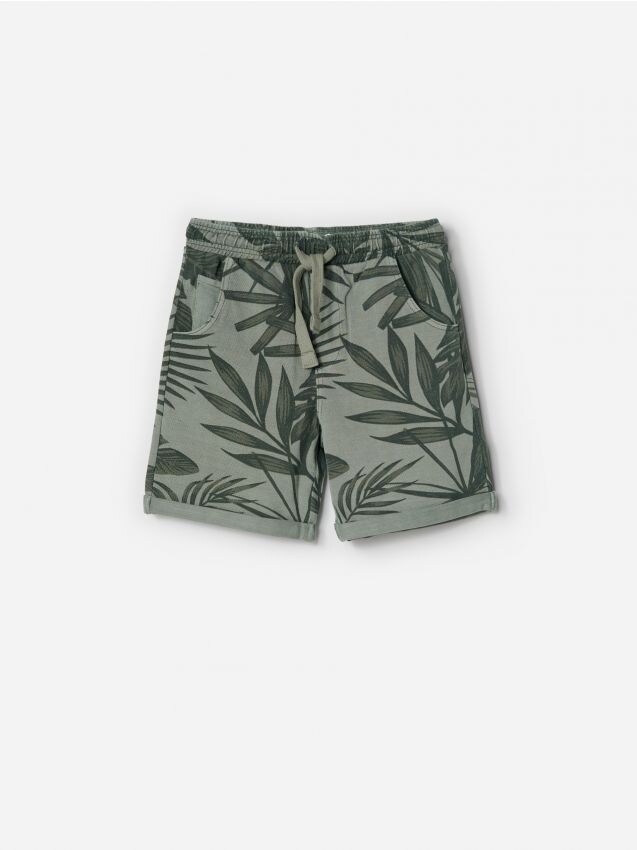 Boys` shorts - green - YB684-70X - RESERVED